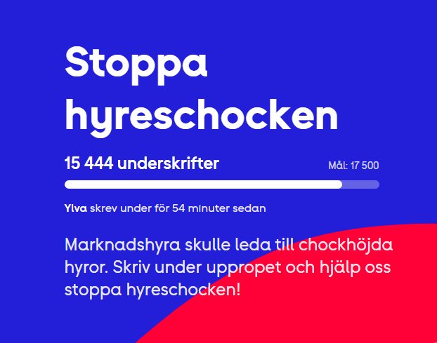 Dags att sätta stopp för hyreschocken!